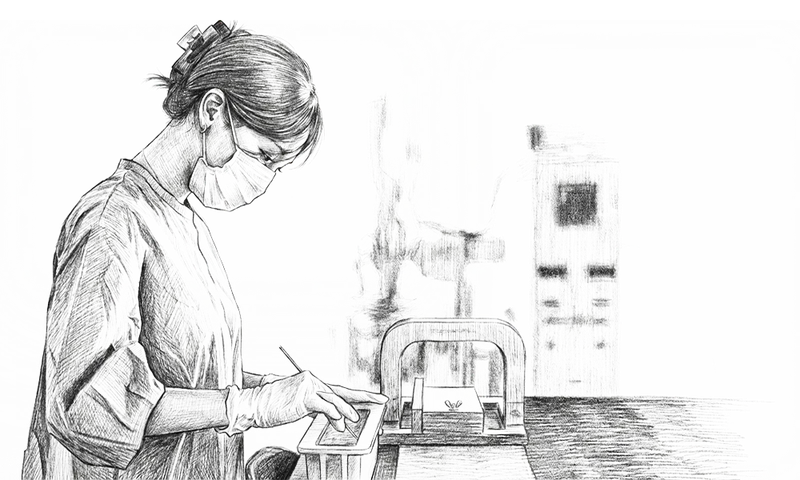 Workshop table setup